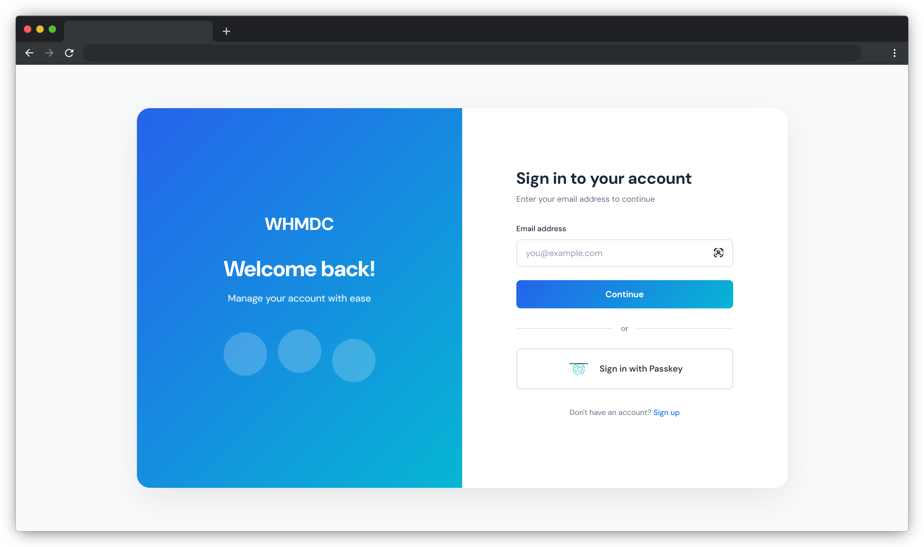 Authentication & Security Screenshot